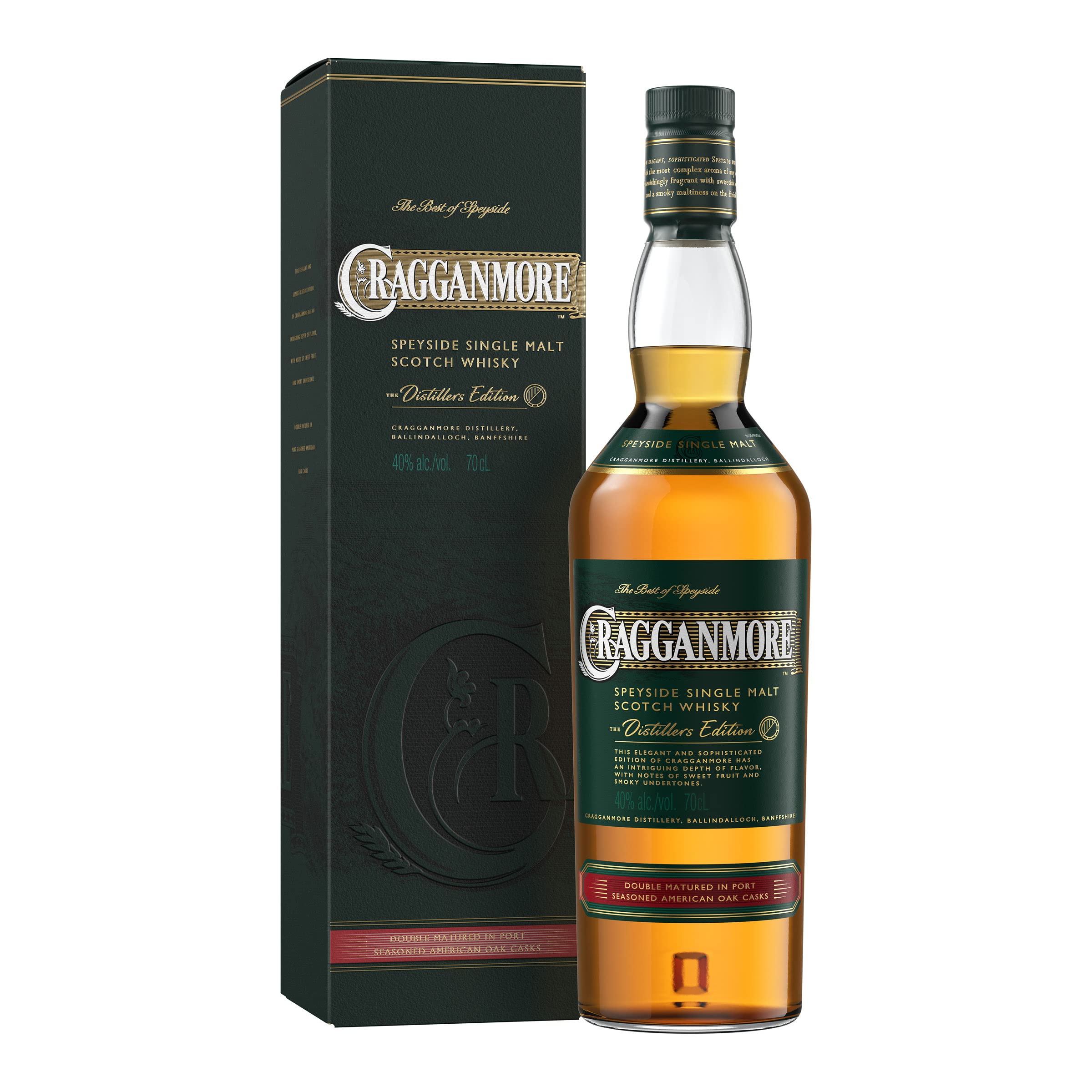 Cragganmore The Distillers Edition Speyside Single Malt 40% Vol. 0,7l en boîte cadeau