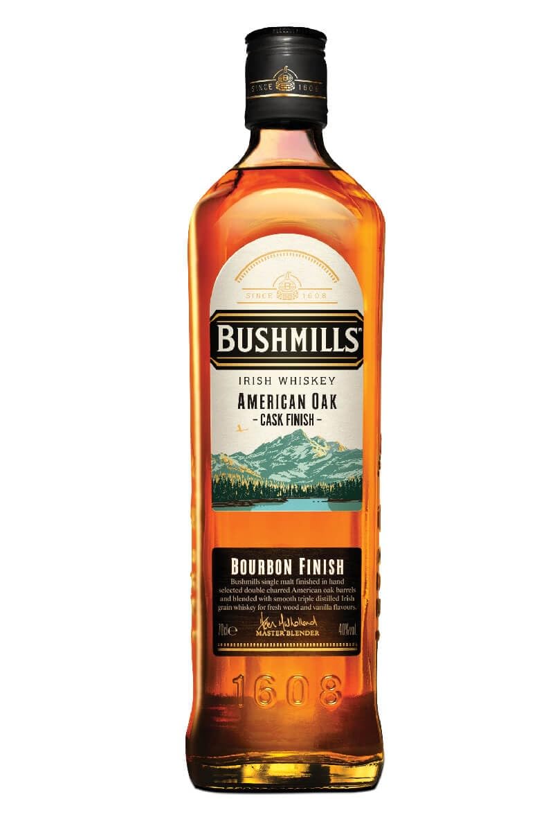 Bushmills Irish Whiskey American Oak BOURBON FINISH 40% Vol. 0,7l — Piscosaveur